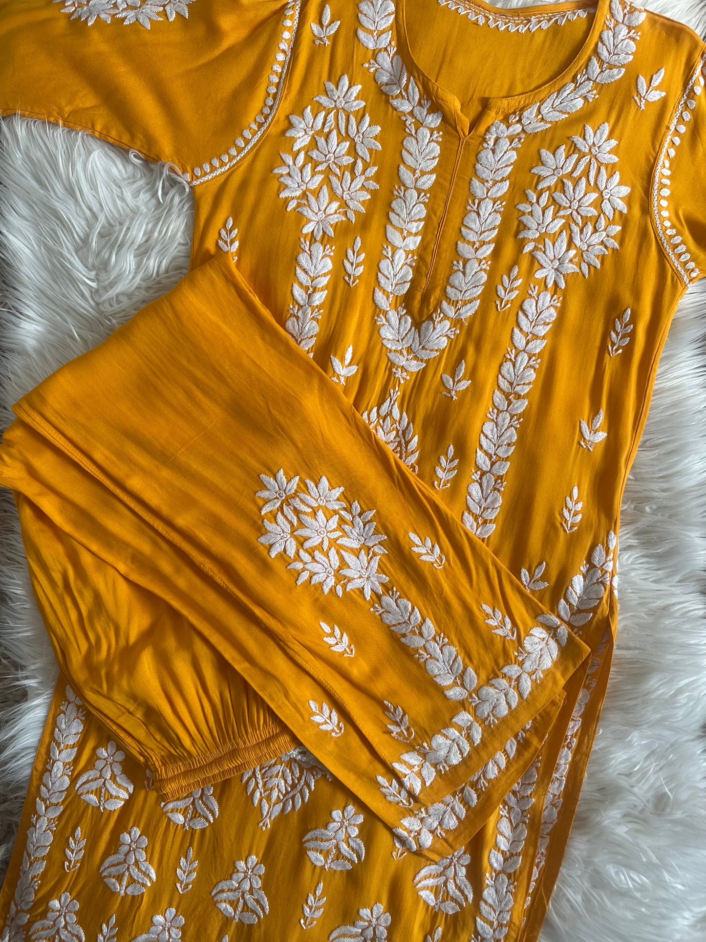 YELLOW 3 PIECE RAYON SET