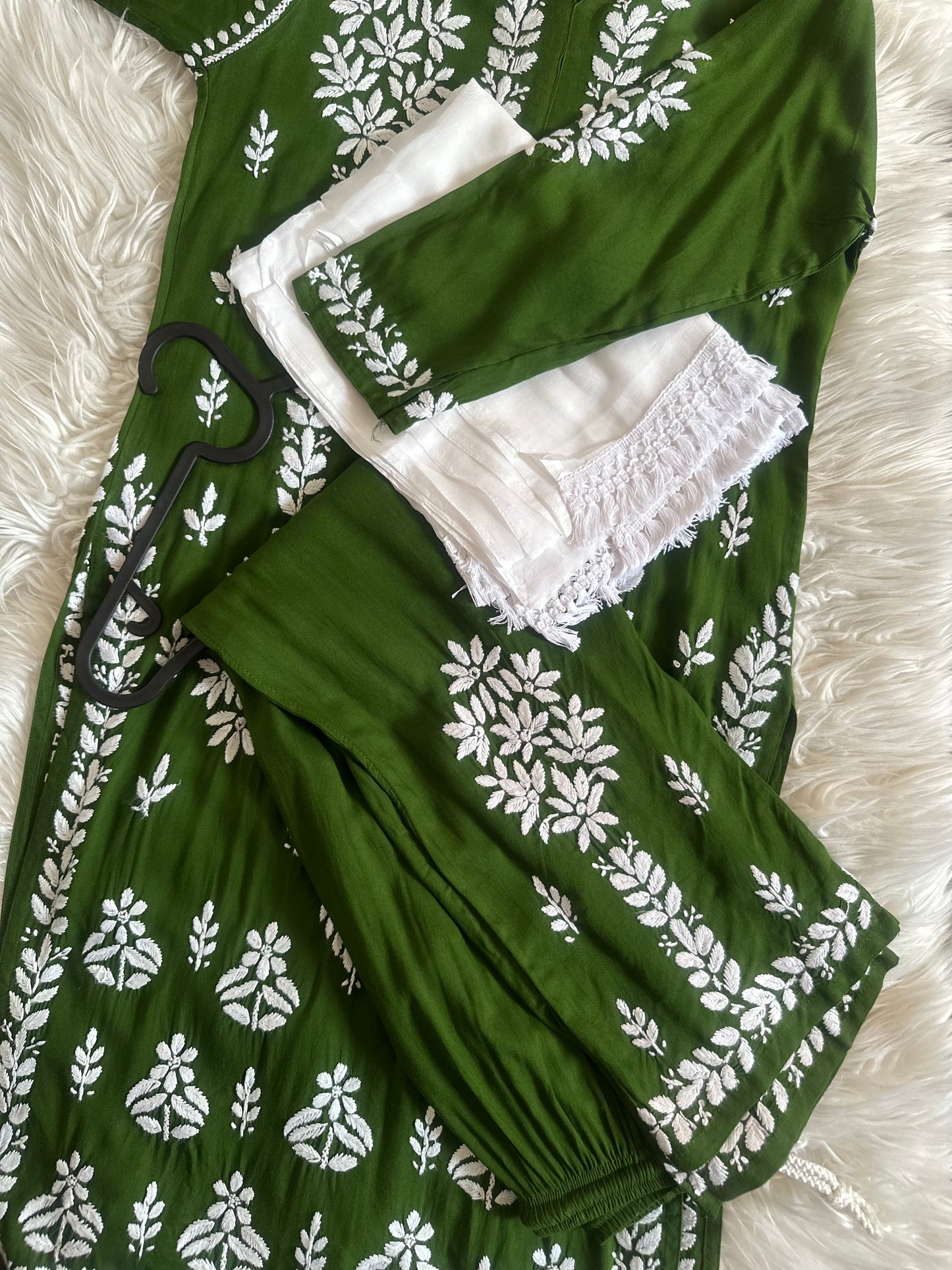 GREEN 3 PIECE RAYON SET