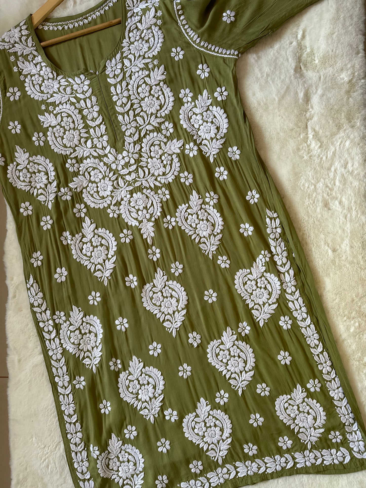 PISTA PLUS SIZE MODAL KURTA