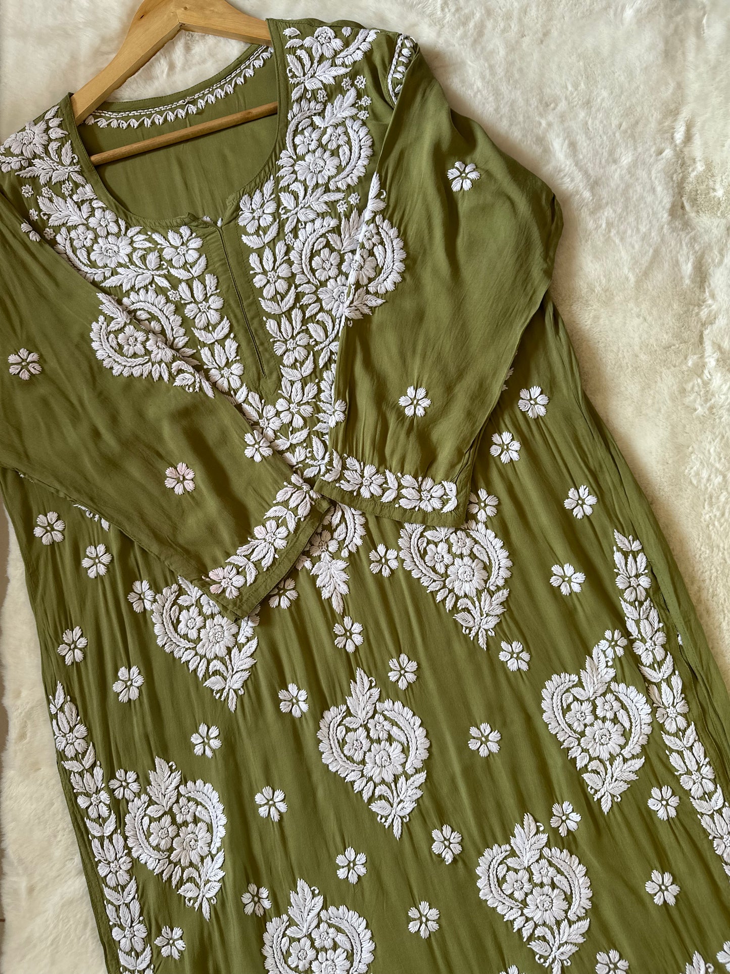PISTA PLUS SIZE MODAL KURTA