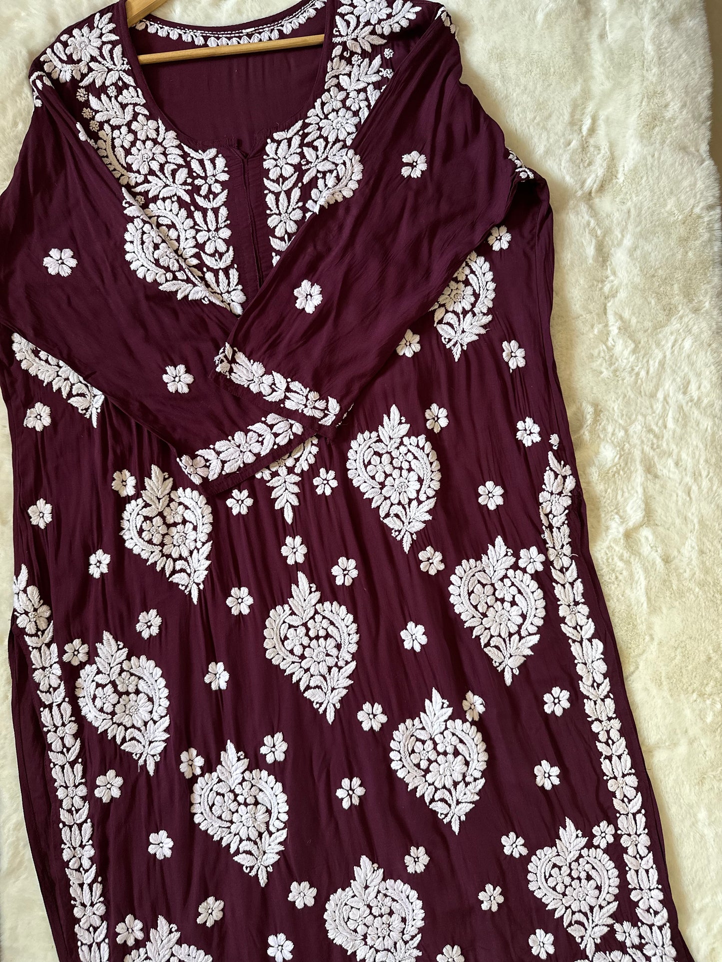 WINE PLUS SIZE MODAL KURTA