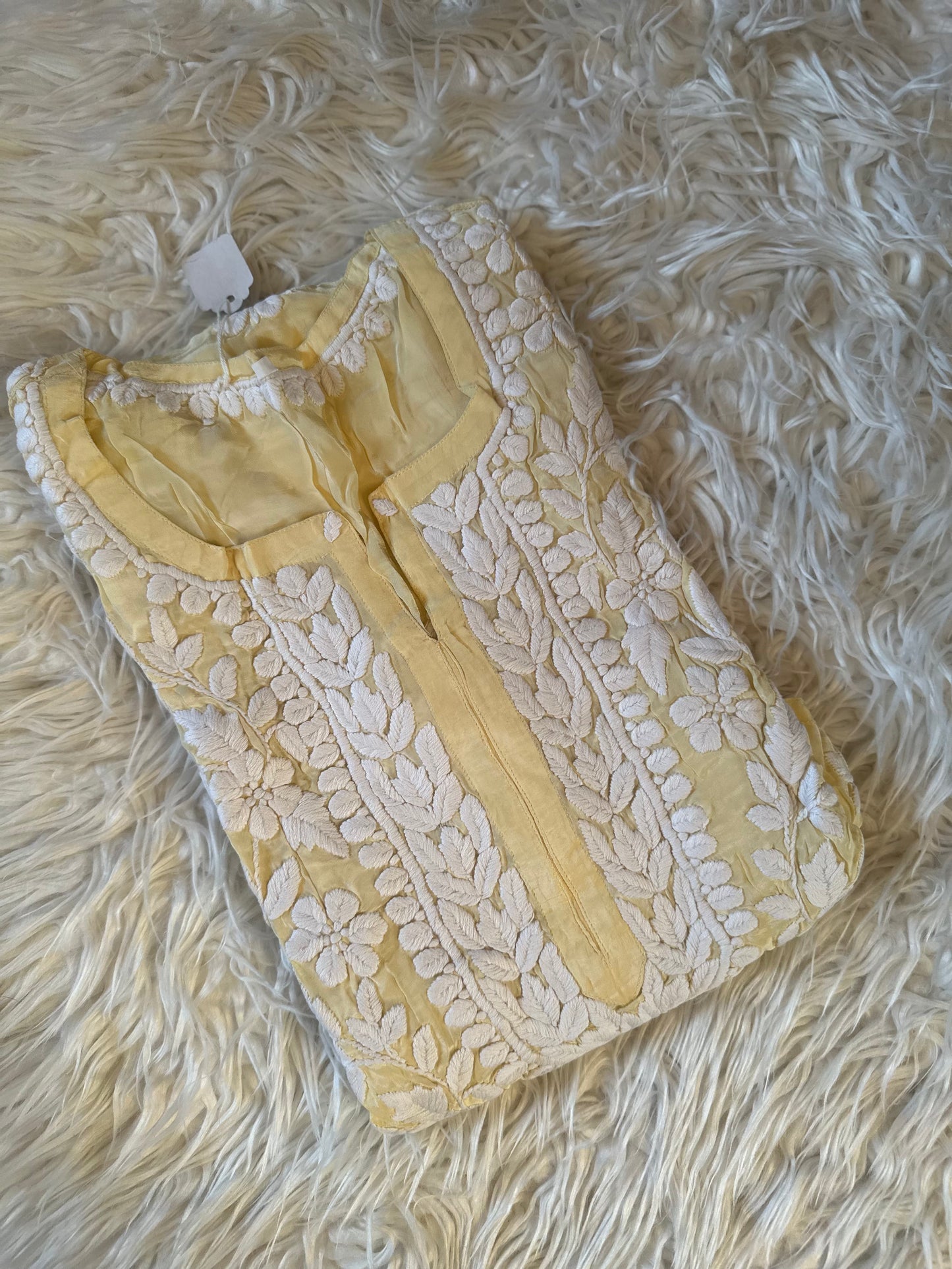 BAHAAR LEMON CREPE KURTA