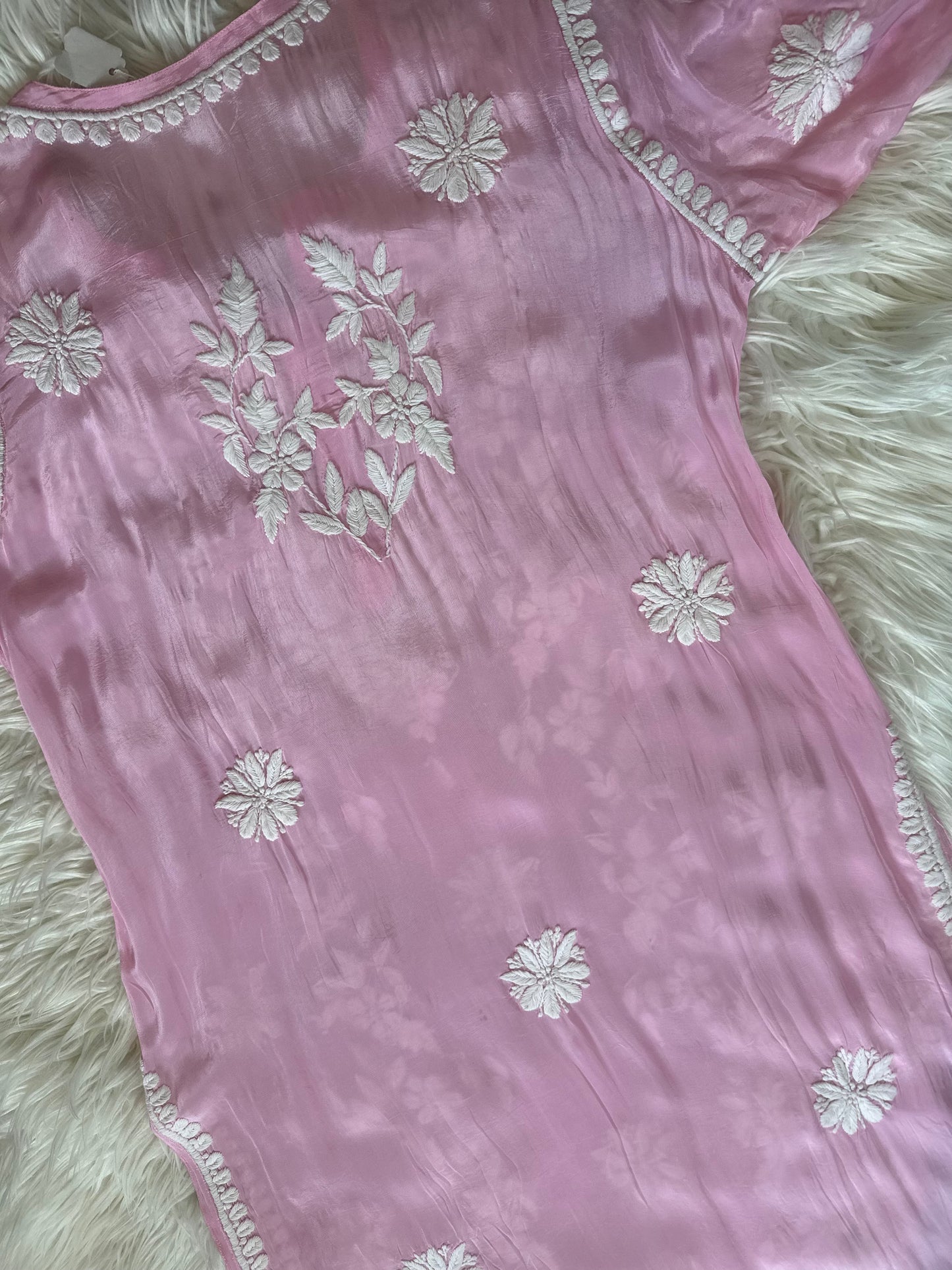 BAHAAR PINK CREPE KURTA