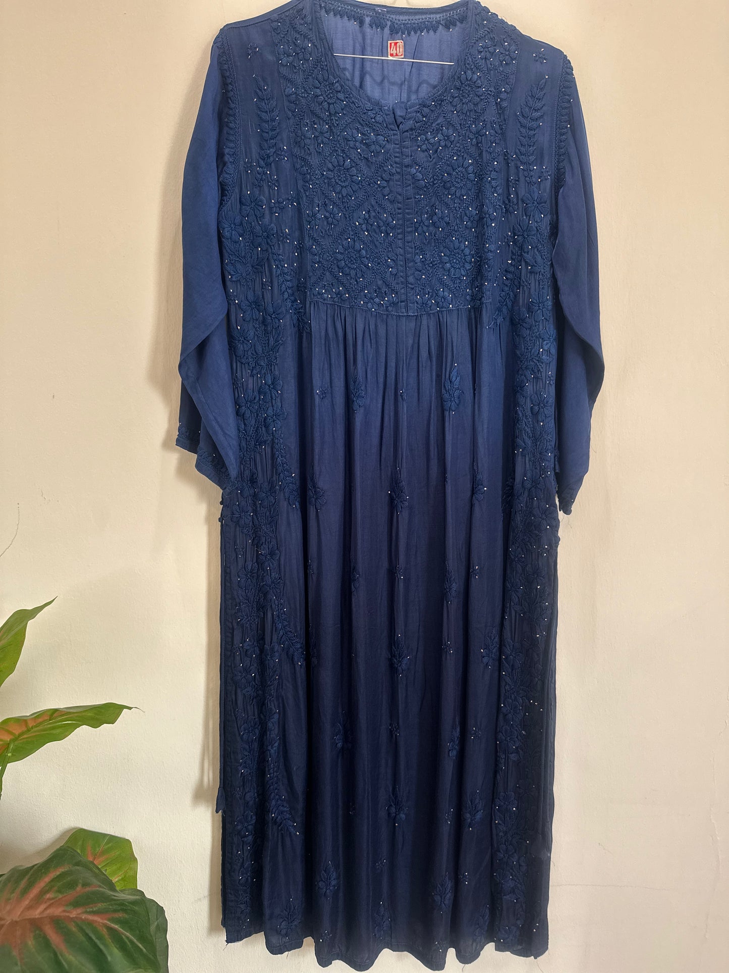 JANNAT CHANDERI ROYAL BLUE KURTA