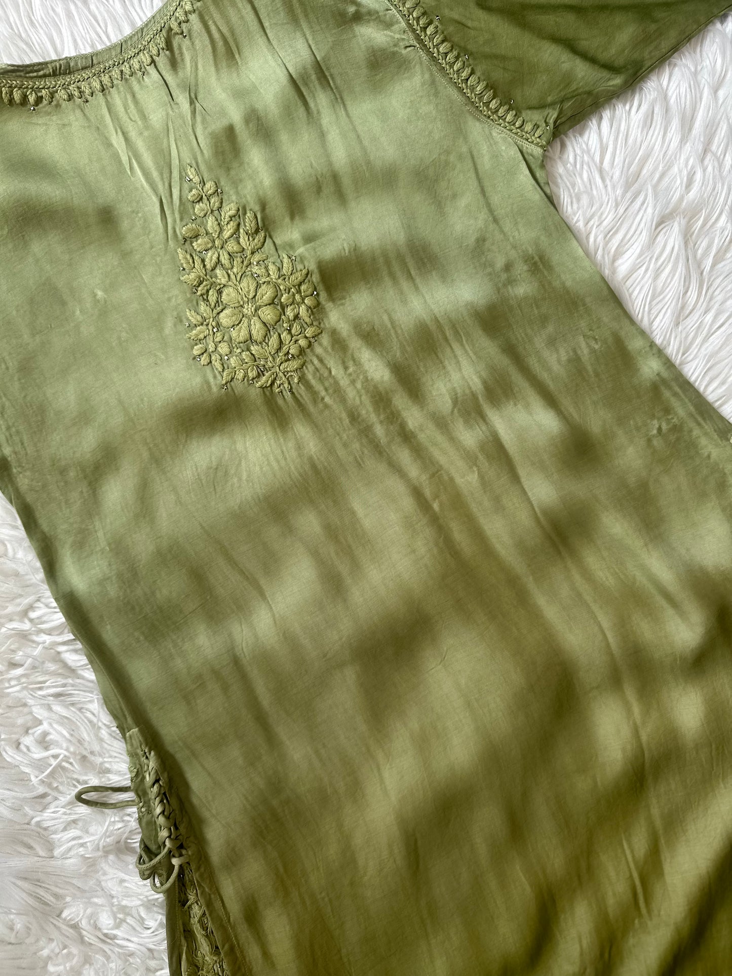 JANNAT CHANDERI PISTA KURTA